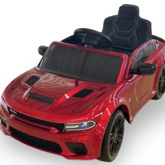COCHE Dodge Charger SRT 12V, MANDO RC, ROJO PINTADO - INDA432-AC-ZB918
